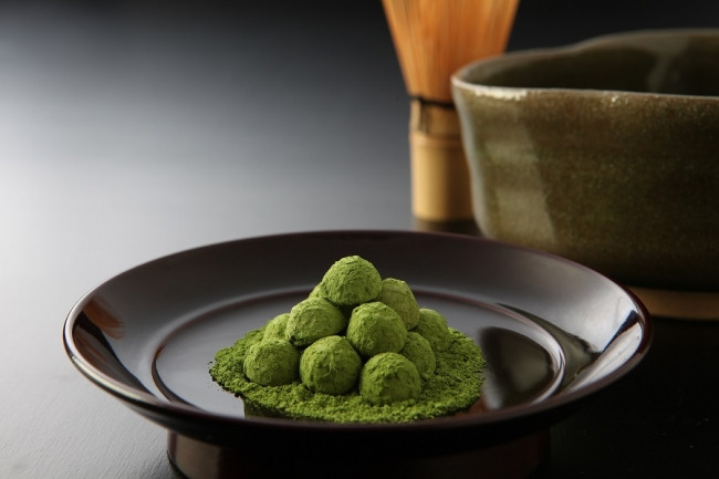 抹茶和三盆干菓子
